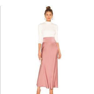 Free People Normani Bias Satin Maxi Skirt